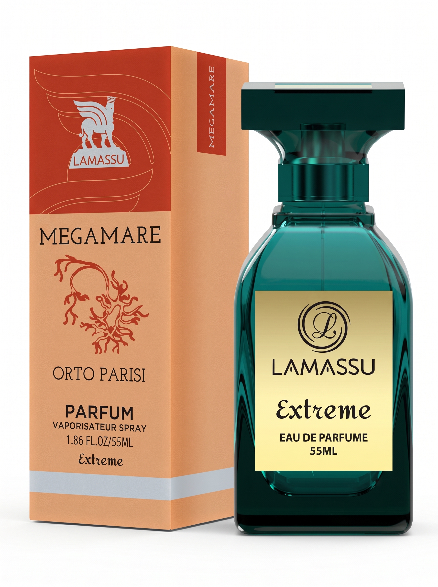 Orto Parisi Megamare Eau De Parfum 55ml ادکلن اورتو پاریسی مگاماره مردانه لاماسو ۵۵ میل