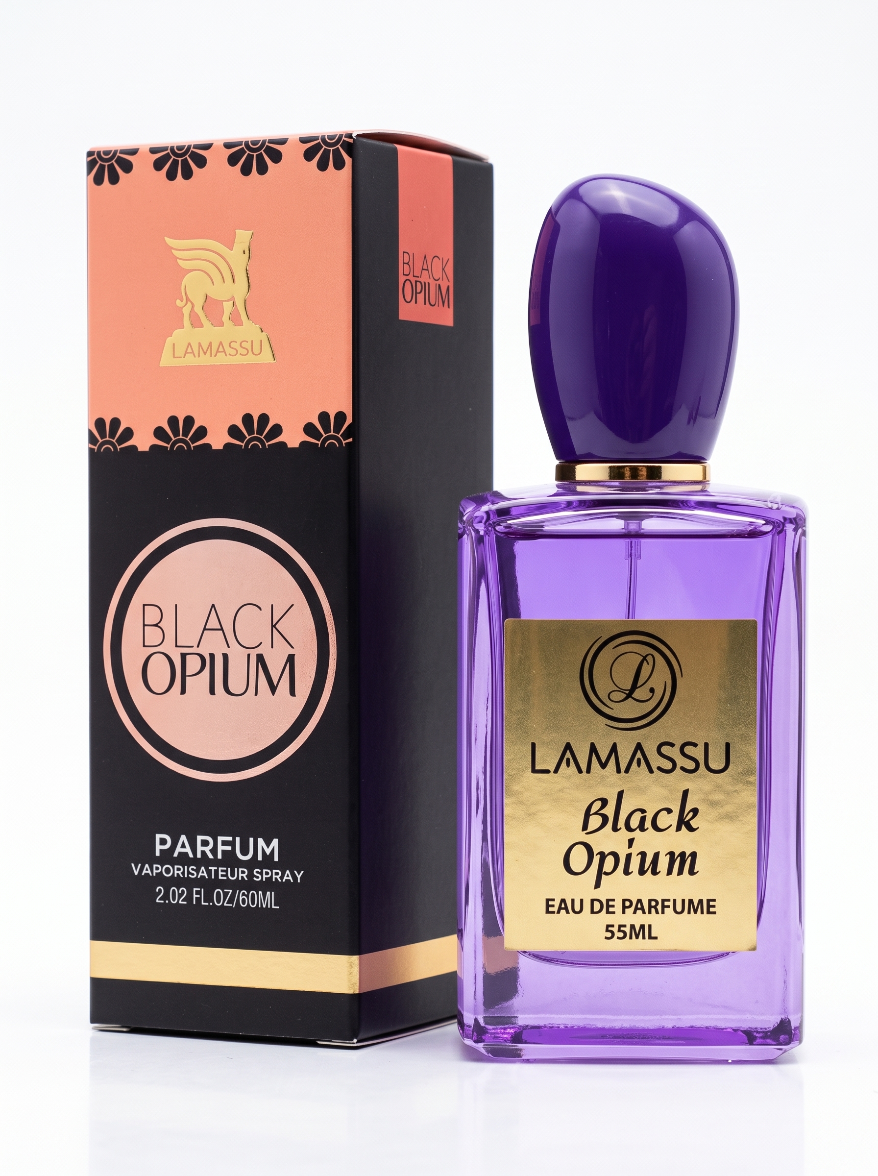 Yves Saint Laurent Black Opium Eau De Parfum 55ml ادکلن ایو سن لورن بلک اوپیوم زنانه لاماسو ۵۵ میل